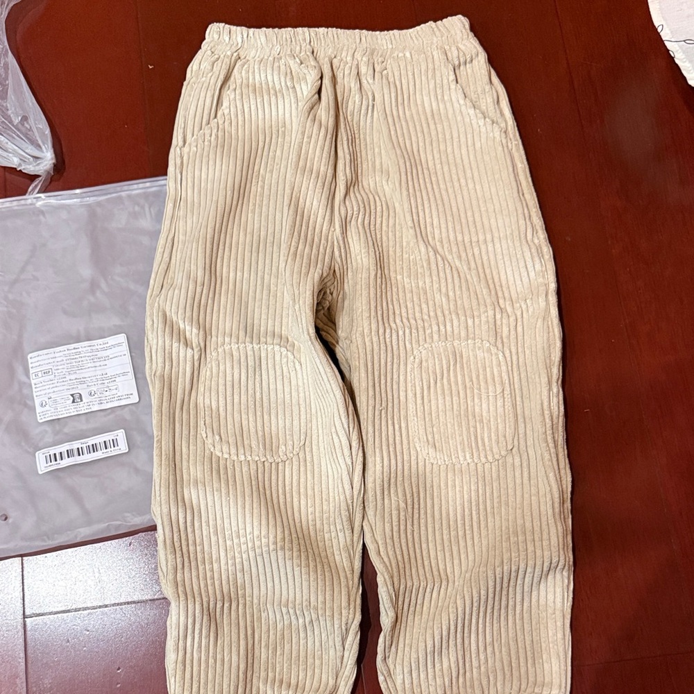 Kids Corduroy Patch Knee Pants 4T New